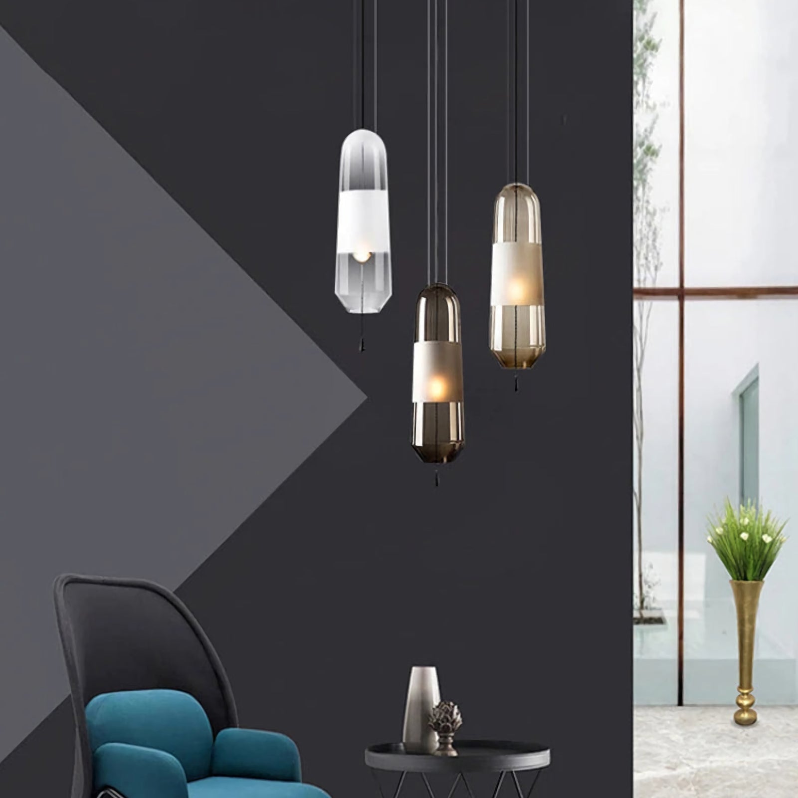 Capsule Glass Pendant Lamp - Nuvé