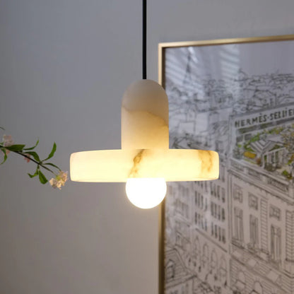 Carrara Alabaster Pendant Lamp - Nuvé