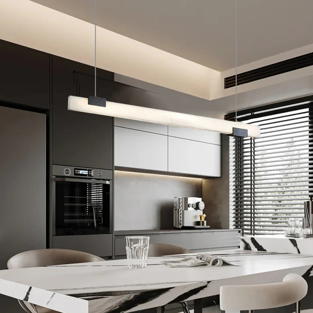 Alabaster Cary Black Pendant Light - Nuvé
