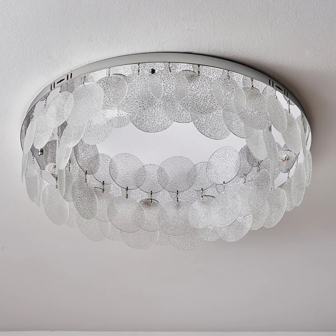 Casper Disc Glass Ceiling Lamp - Nuvé