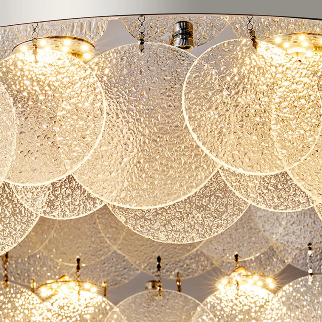 Casper Disc Glass Ceiling Lamp - Nuvé