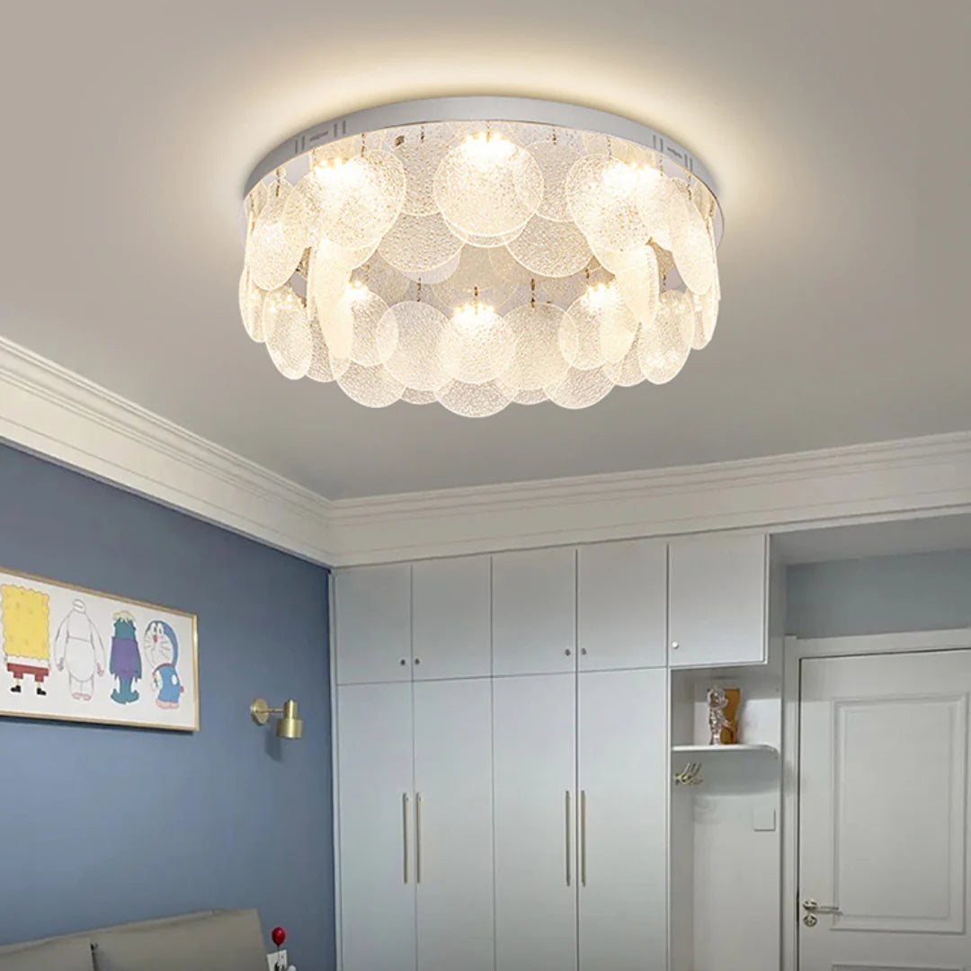 Casper Disc Glass Ceiling Lamp - Nuvé