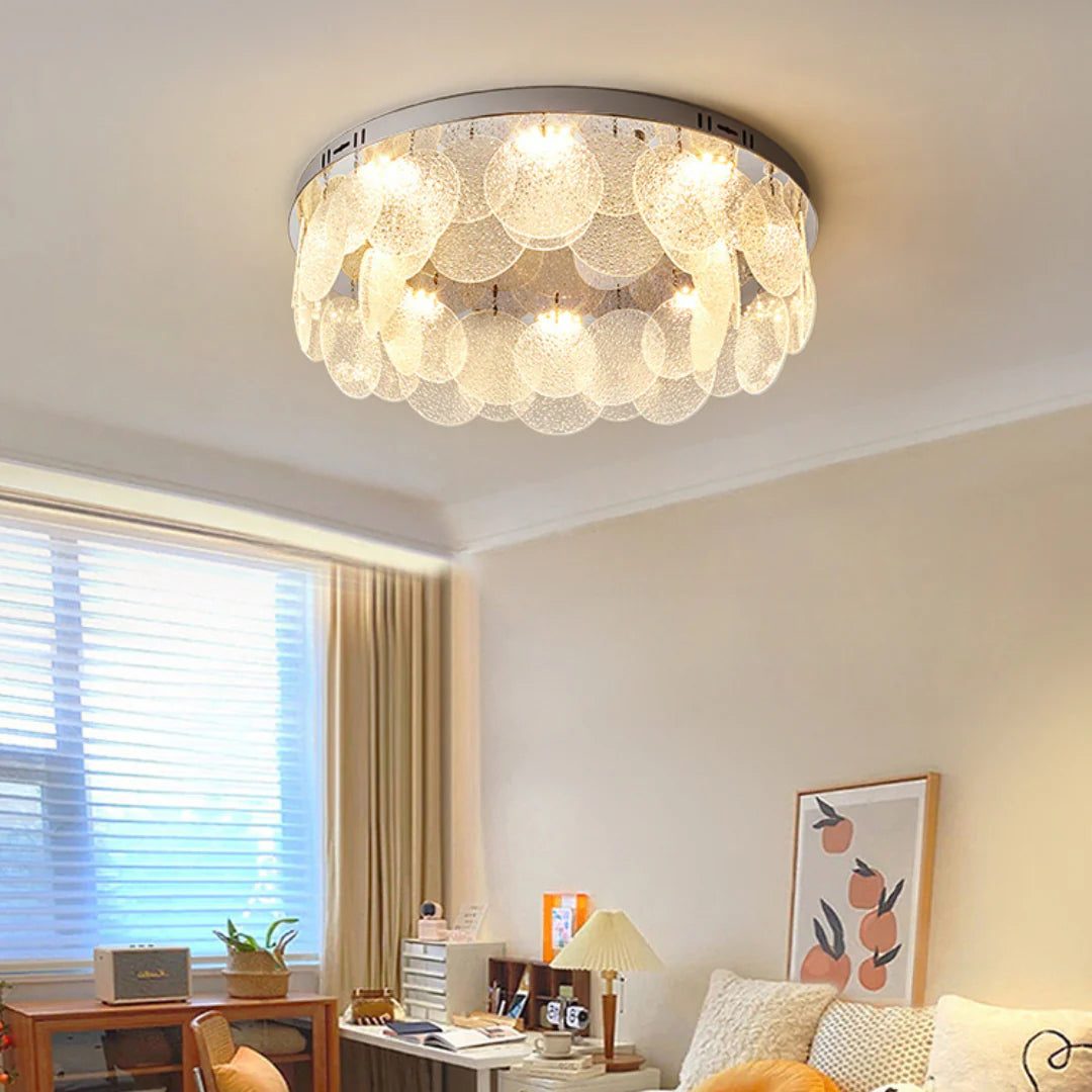 Casper Disc Glass Ceiling Lamp - Nuvé