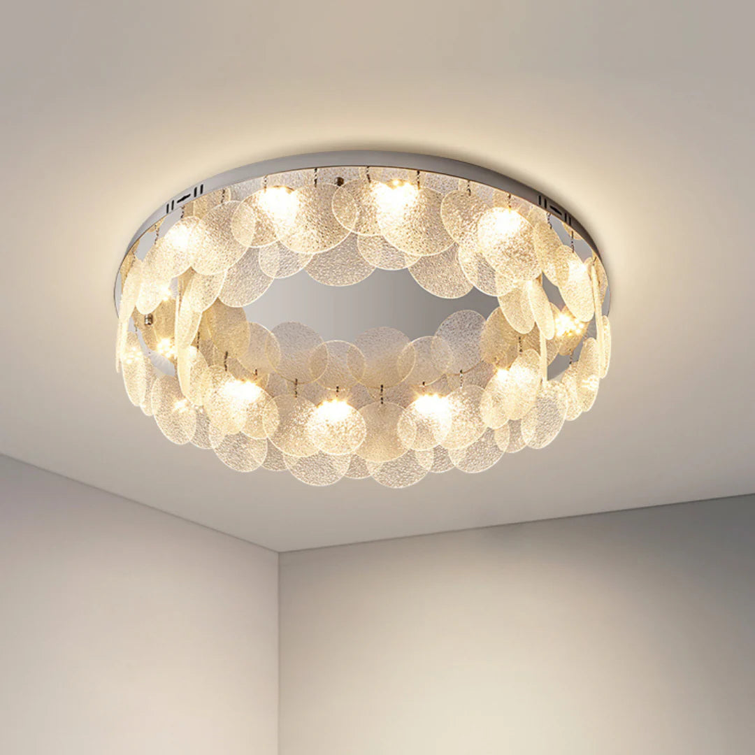 Casper Disc Glass Ceiling Lamp - Nuvé