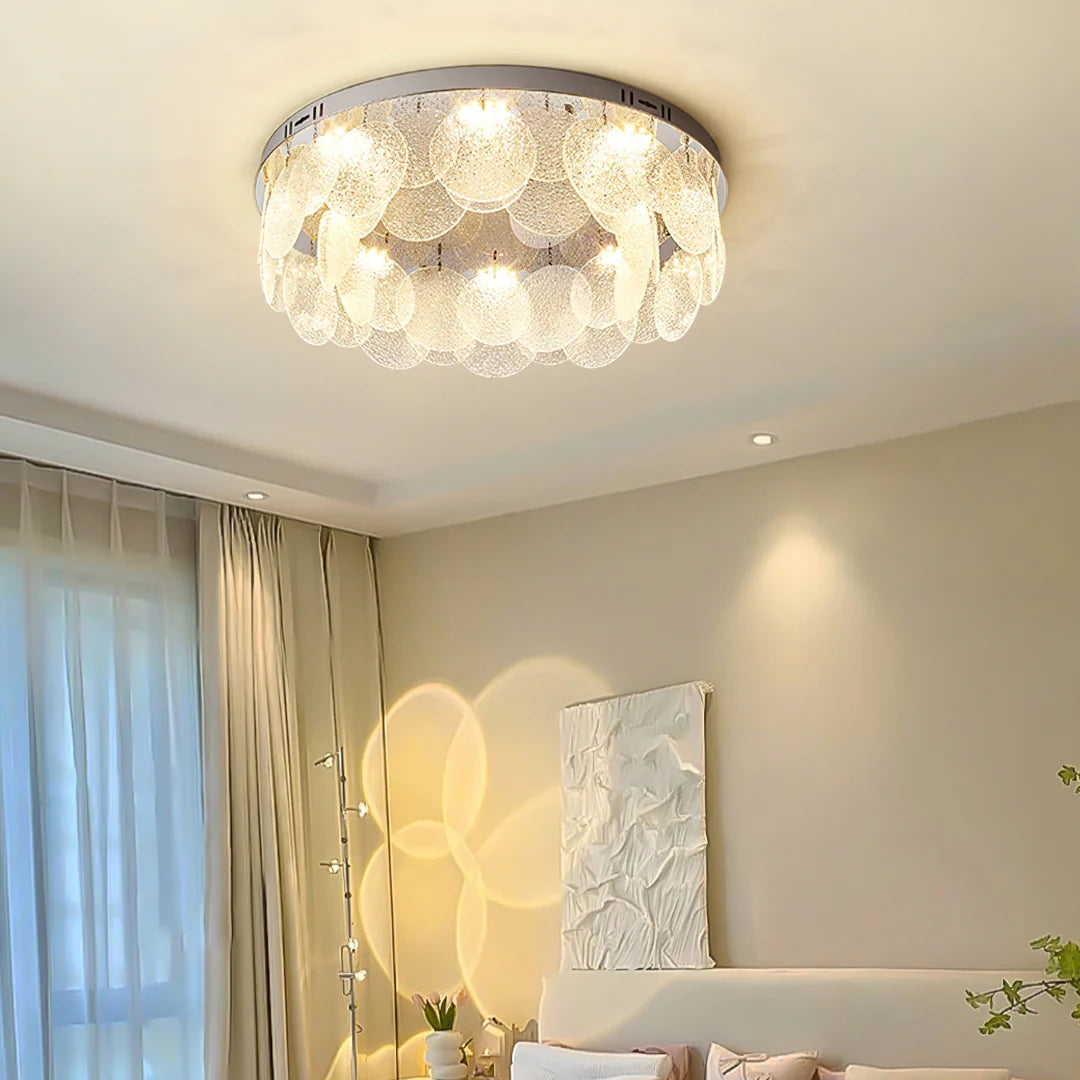 Casper Disc Glass Ceiling Lamp - Nuvé