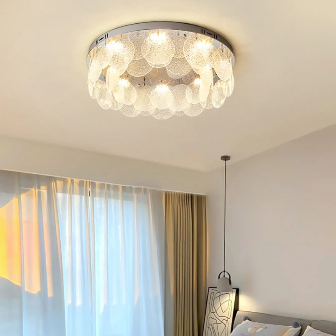 Casper Disc Glass Ceiling Lamp - Nuvé