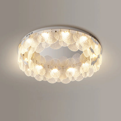 Casper Disc Glass Ceiling Lamp - Nuvé