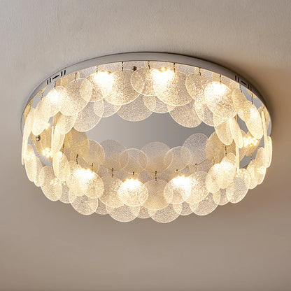 Casper Disc Glass Ceiling Lamp - Nuvé