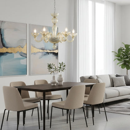 Champagne Ares Murano Glass Chandelier - Nuvé
