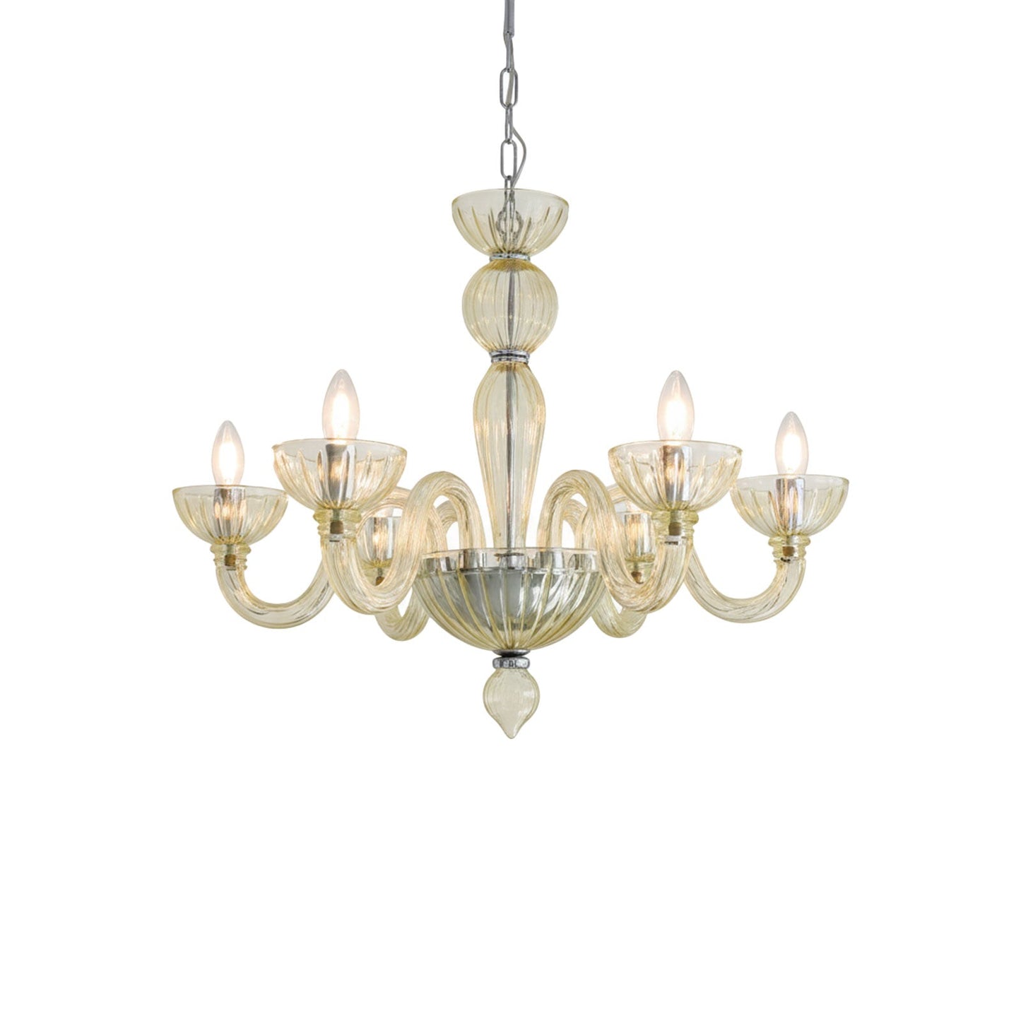 Champagne Ares Murano Glass Chandelier - Nuvé