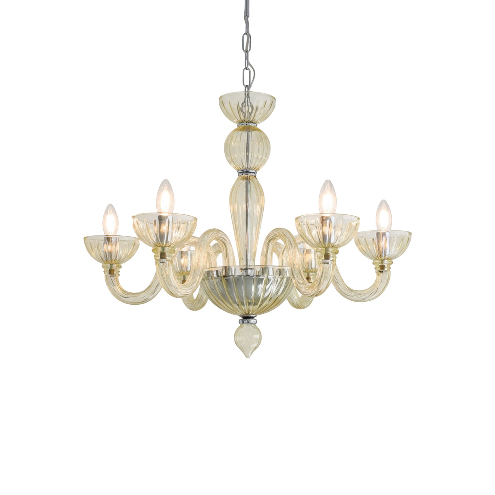 Champagne Ares Murano Glass Chandelier - Nuvé