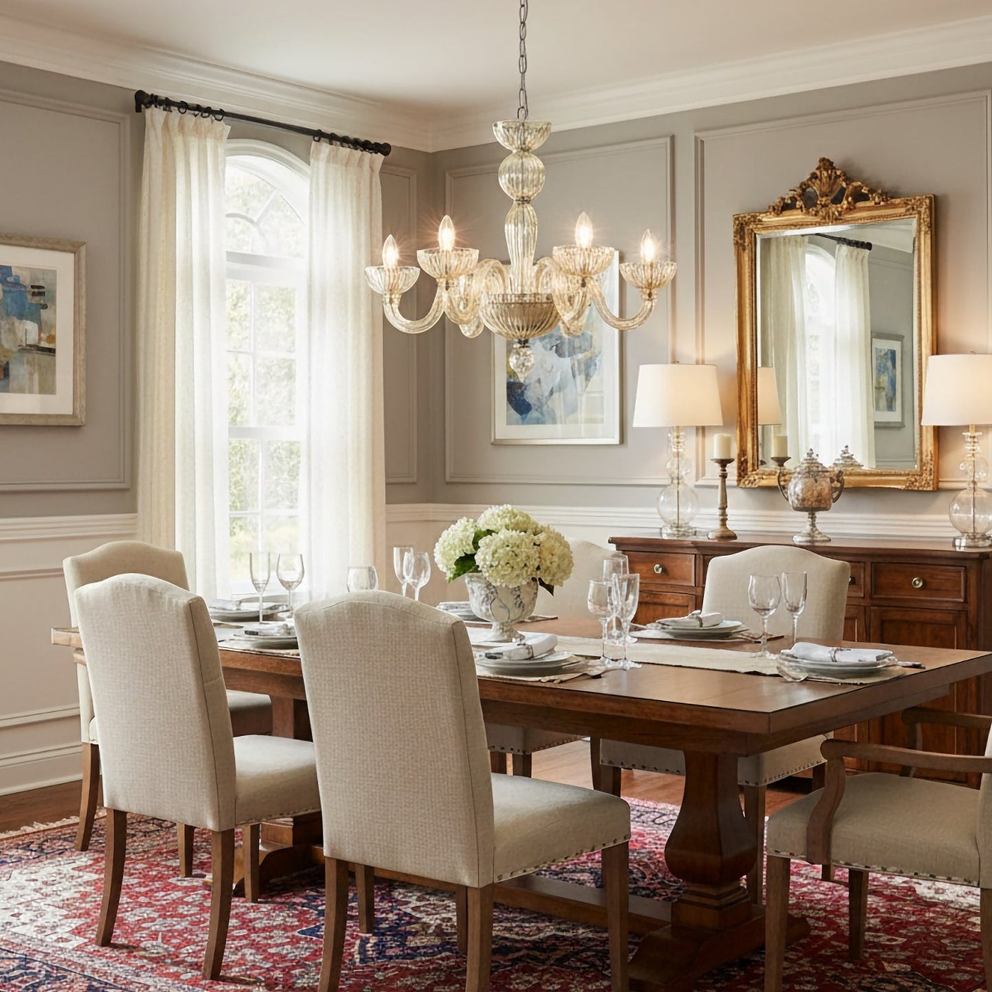 Champagne Ares Murano Glass Chandelier - Nuvé
