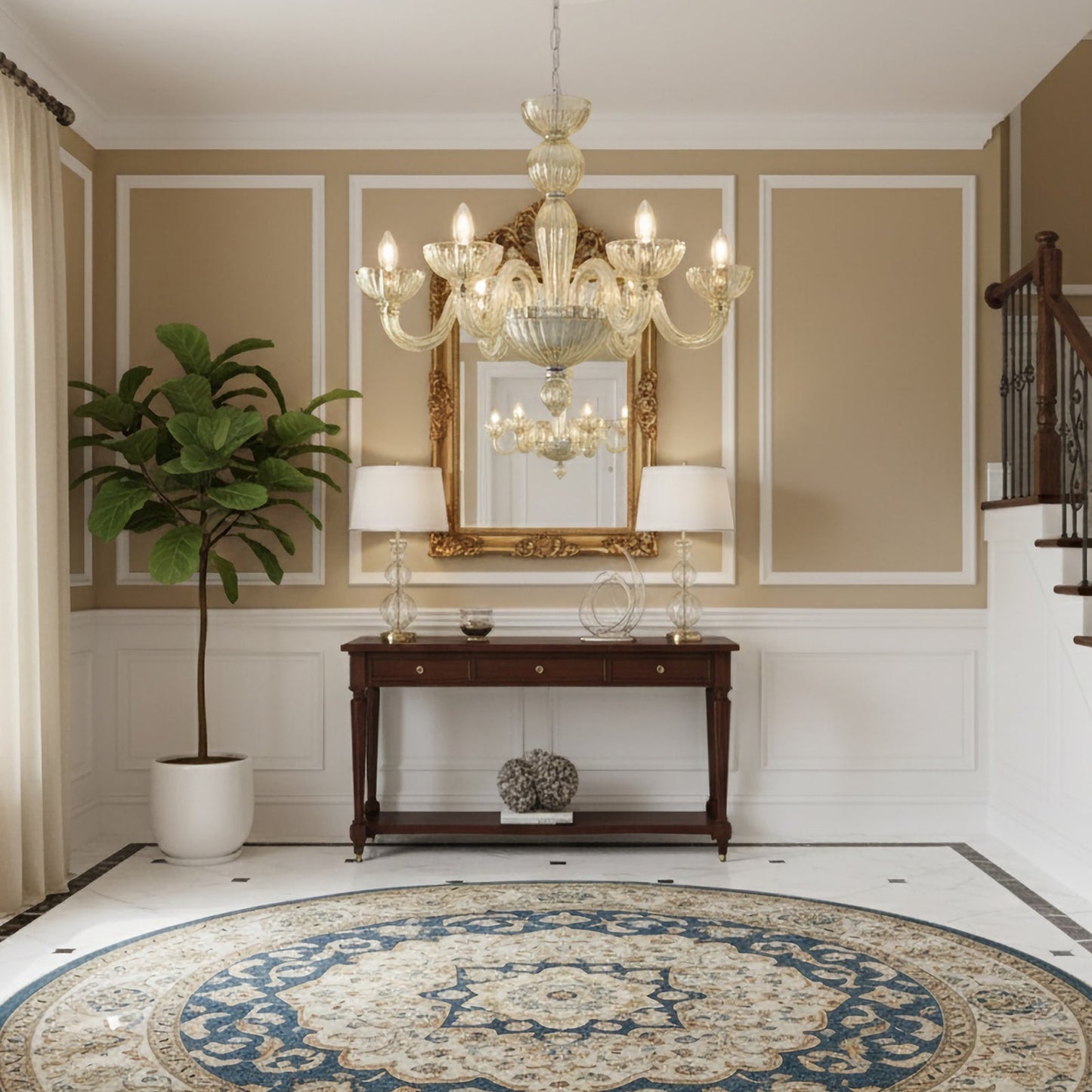 Champagne Ares Murano Glass Chandelier - Nuvé
