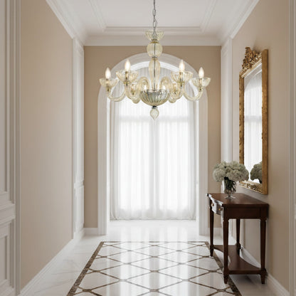 Champagne Ares Murano Glass Chandelier - Nuvé