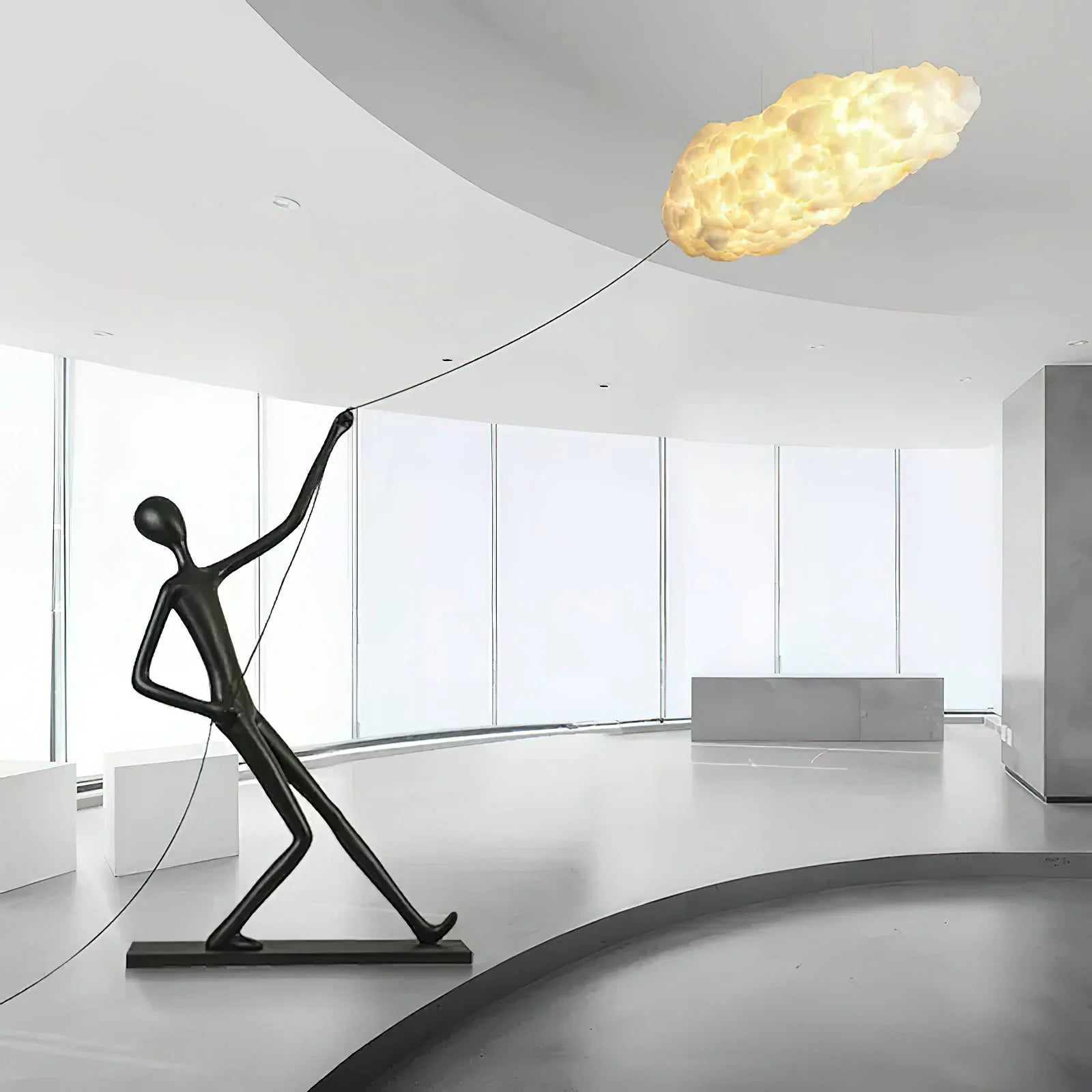 Chasing Sculpture Clouds Floor Lamp - Nuvé