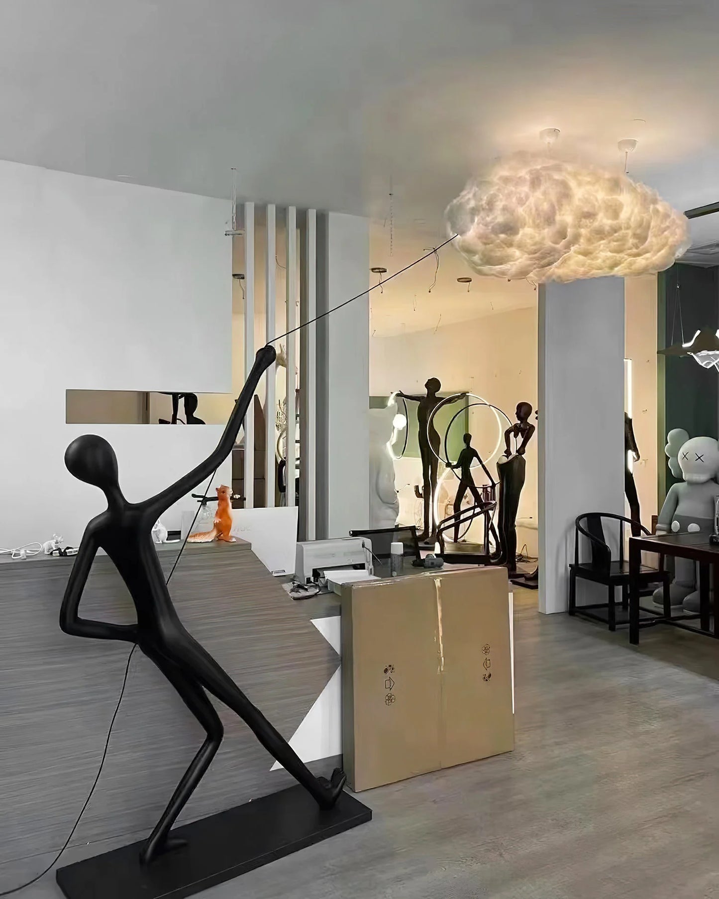 Chasing Sculpture Clouds Floor Lamp - Nuvé