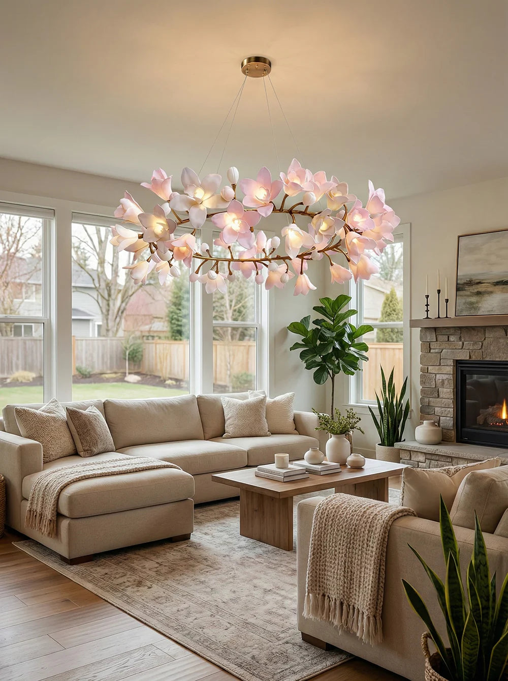 Circular Blossom Chandelier - Nuvé