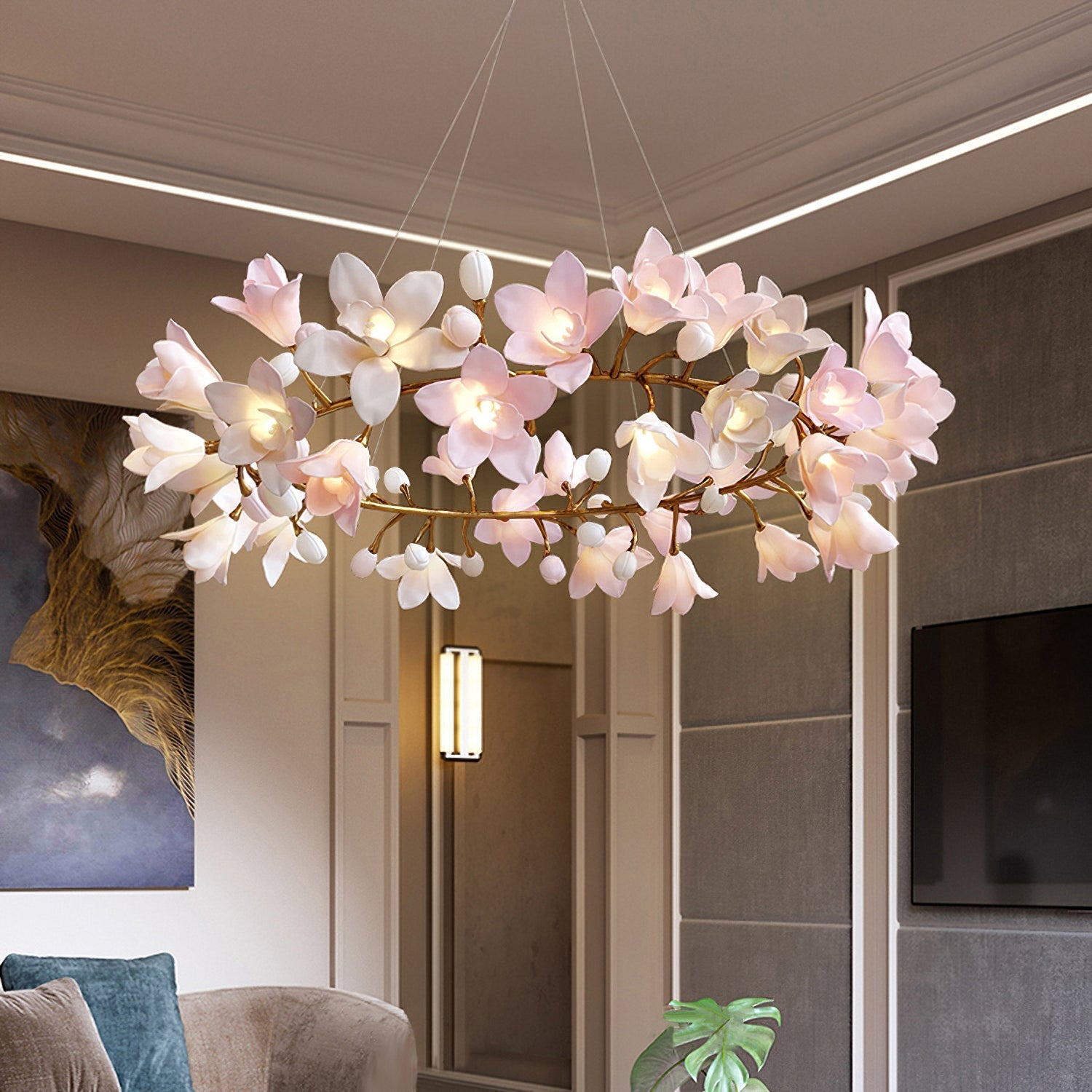 Circular Blossom Chandelier - Nuvé