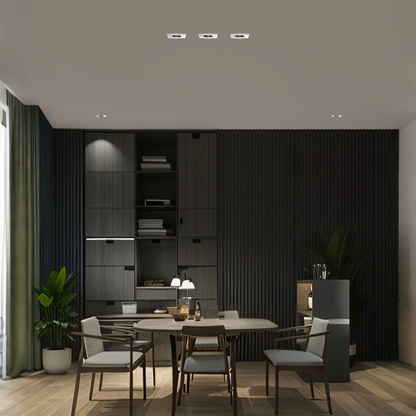 Residence Supply Civor Downlight installed in ceiling, showcasing modern recessed LED lighting fixture.