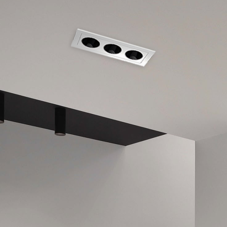 Modern Civor Downlight by Residence Supply, showcases a sleek, recessed LED lighting fixture with a white trim and diffused light.