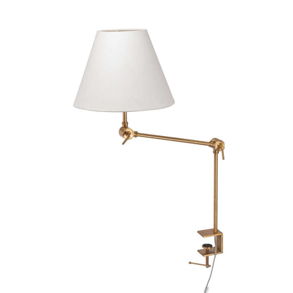 Clamp-on Desk Lamp with Fabric Shade - Nuvé