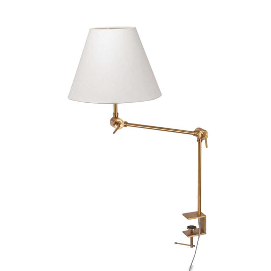 Clamp-on Desk Lamp with Fabric Shade - Nuvé
