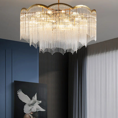 Classic Maria Glass Rod Chandelier - Nuvé