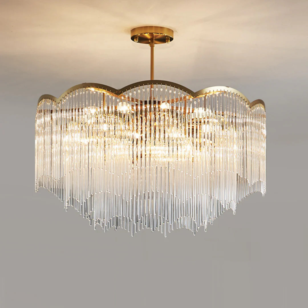 Classic Maria Glass Rod Chandelier - Nuvé