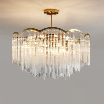 Classic Maria Glass Rod Chandelier - Nuvé