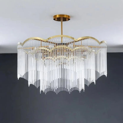 Classic Maria Glass Rod Chandelier - Nuvé