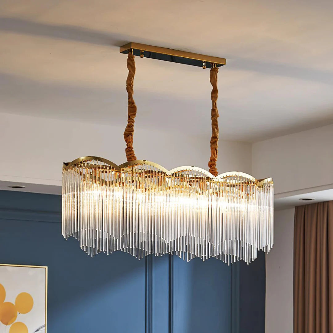 Classic Maria Glass Rod Chandelier - Nuvé
