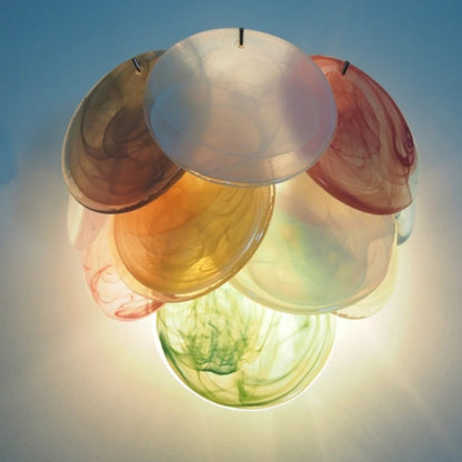 Colorful Murano Disc Wall Lamp - Nuvé