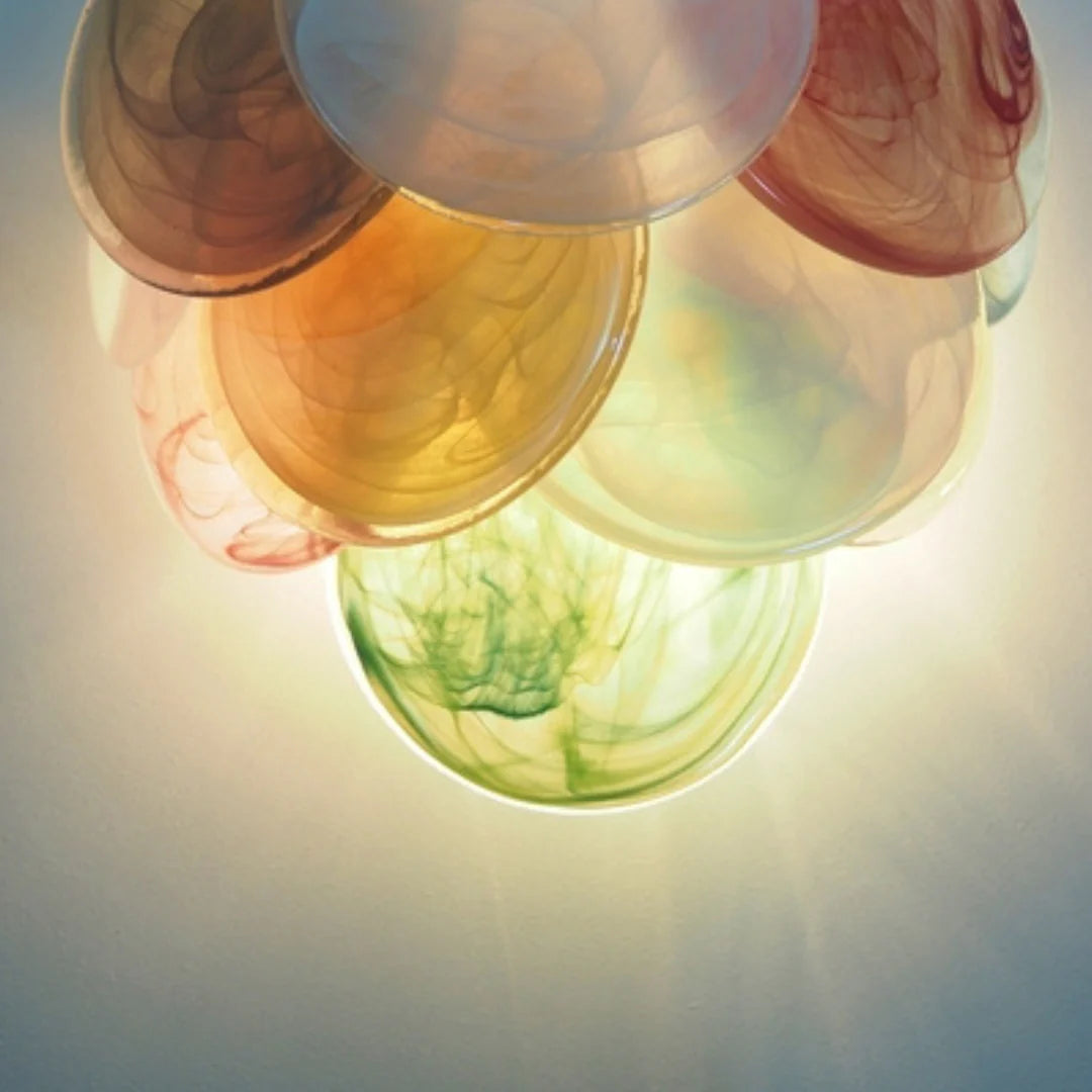 Colorful Murano Disc Wall Lamp - Nuvé