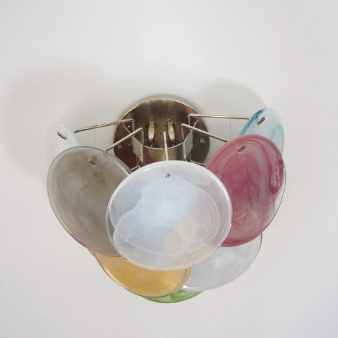 Colorful Murano Disc Wall Lamp - Nuvé