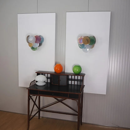 Colorful Murano Disc Wall Lamp - Nuvé