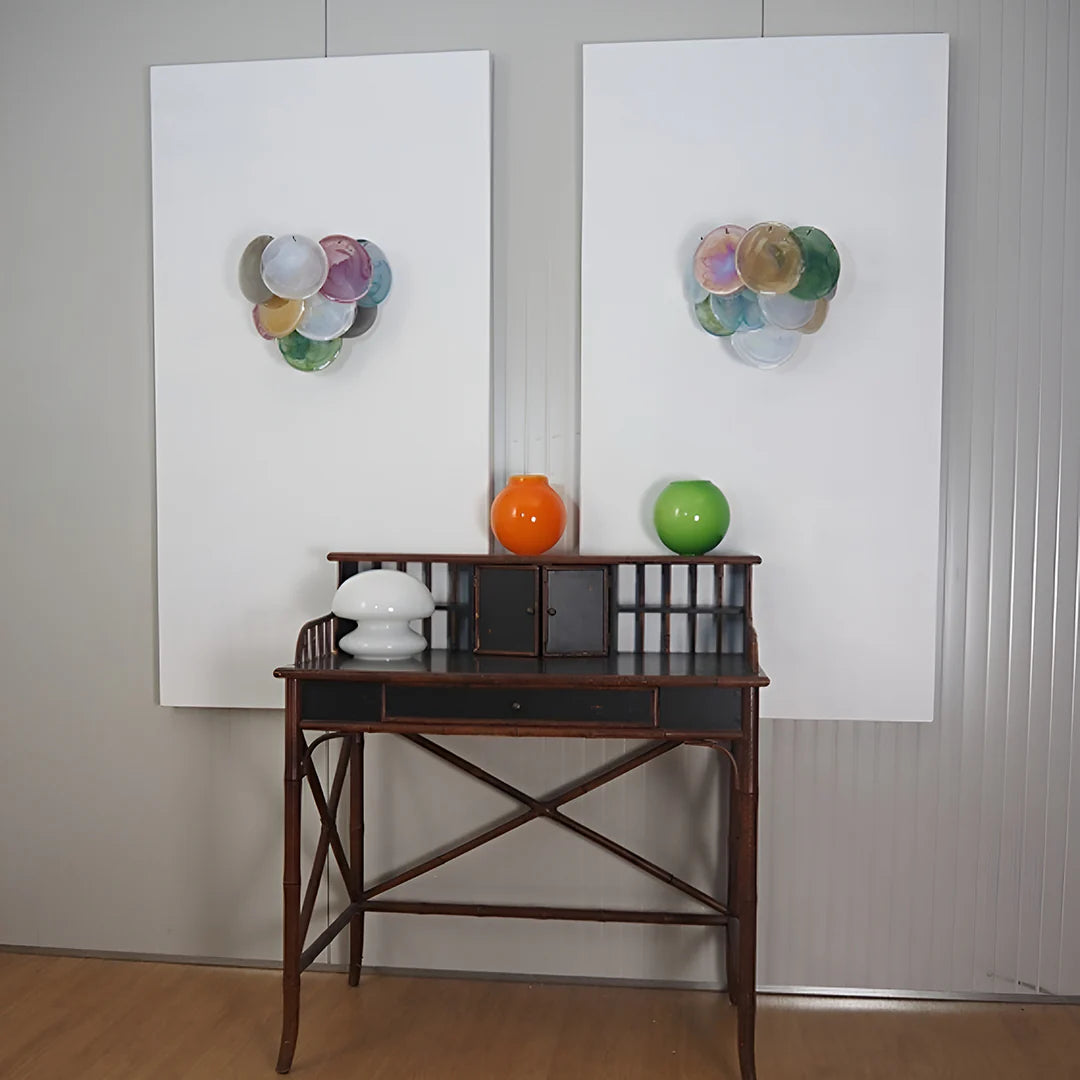 Colorful Murano Disc Wall Lamp - Nuvé