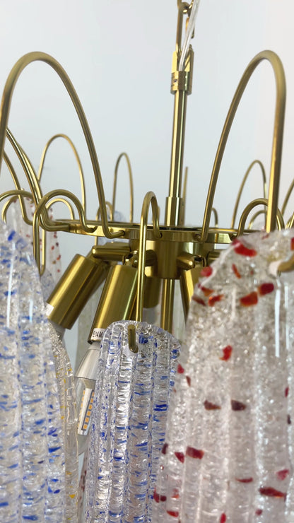 Colorful Murano Glass Chandelier - Nuvé