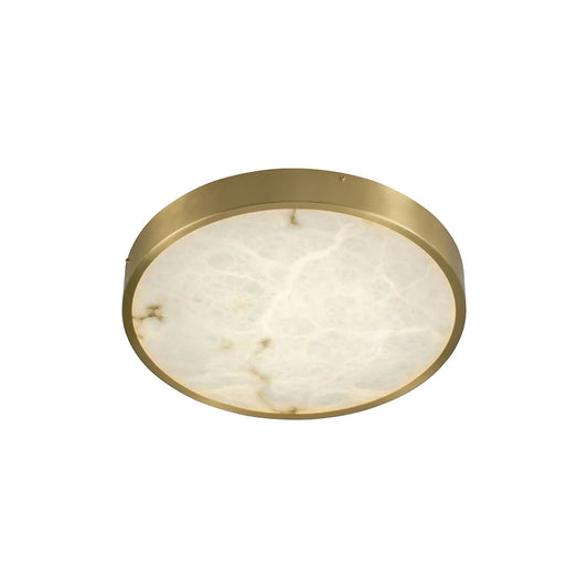 Column Alabaster Round Ceiling Lamp - Nuvé
