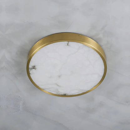 Column Alabaster Round Ceiling Lamp - Nuvé