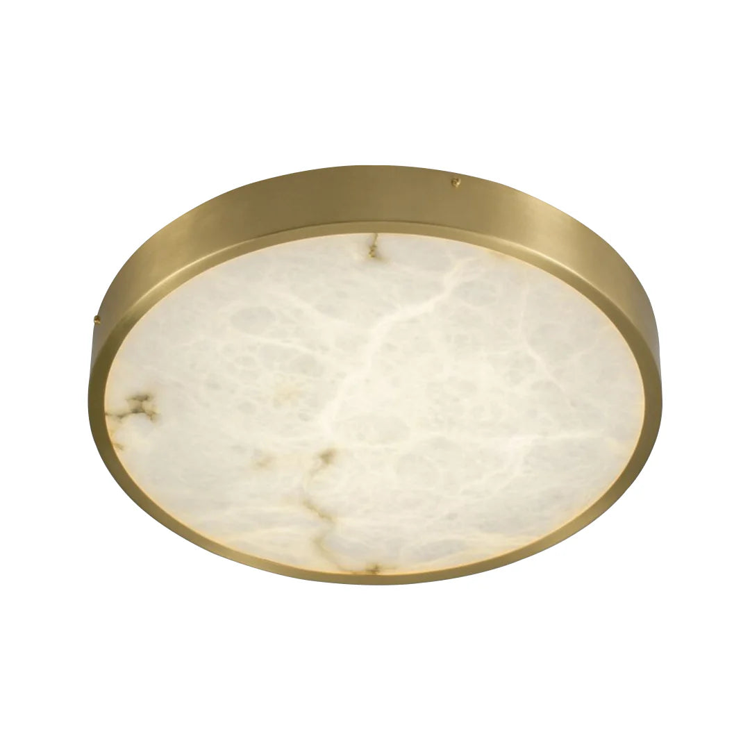 Column Alabaster Round Ceiling Lamp - Nuvé