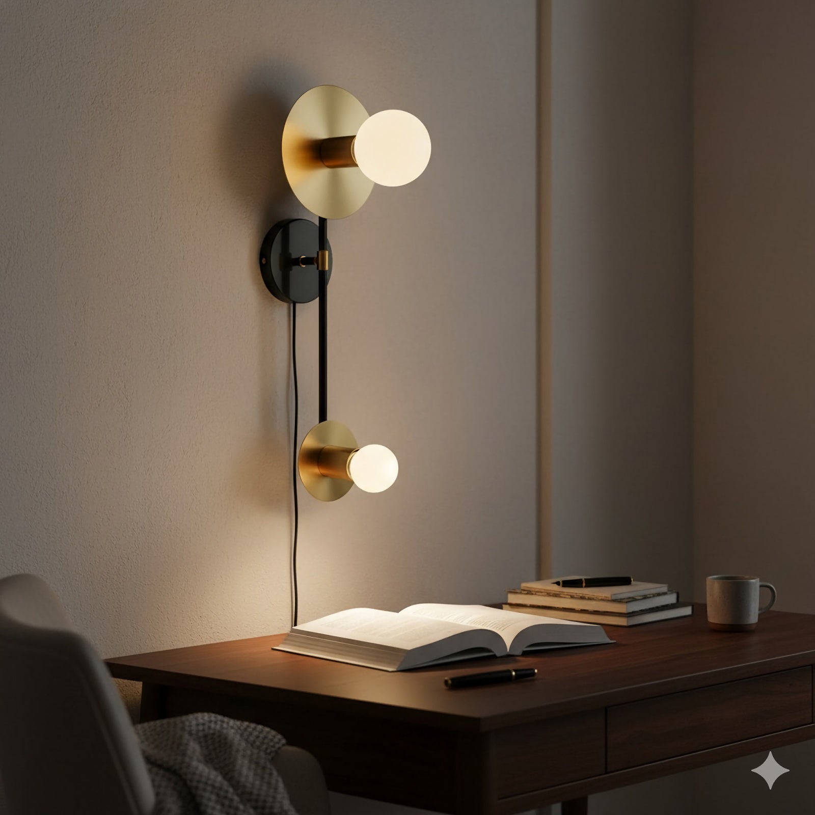 Contemporary Geometric Composition Wall Lamp - Nuvé