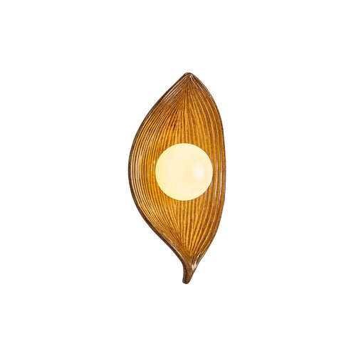 Contemporary Nordic Leaf Resin Wall Lamp - Nuvé