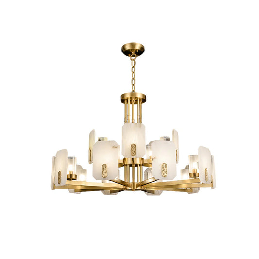 Luxury Copper Marble Chandelier - Nuvé