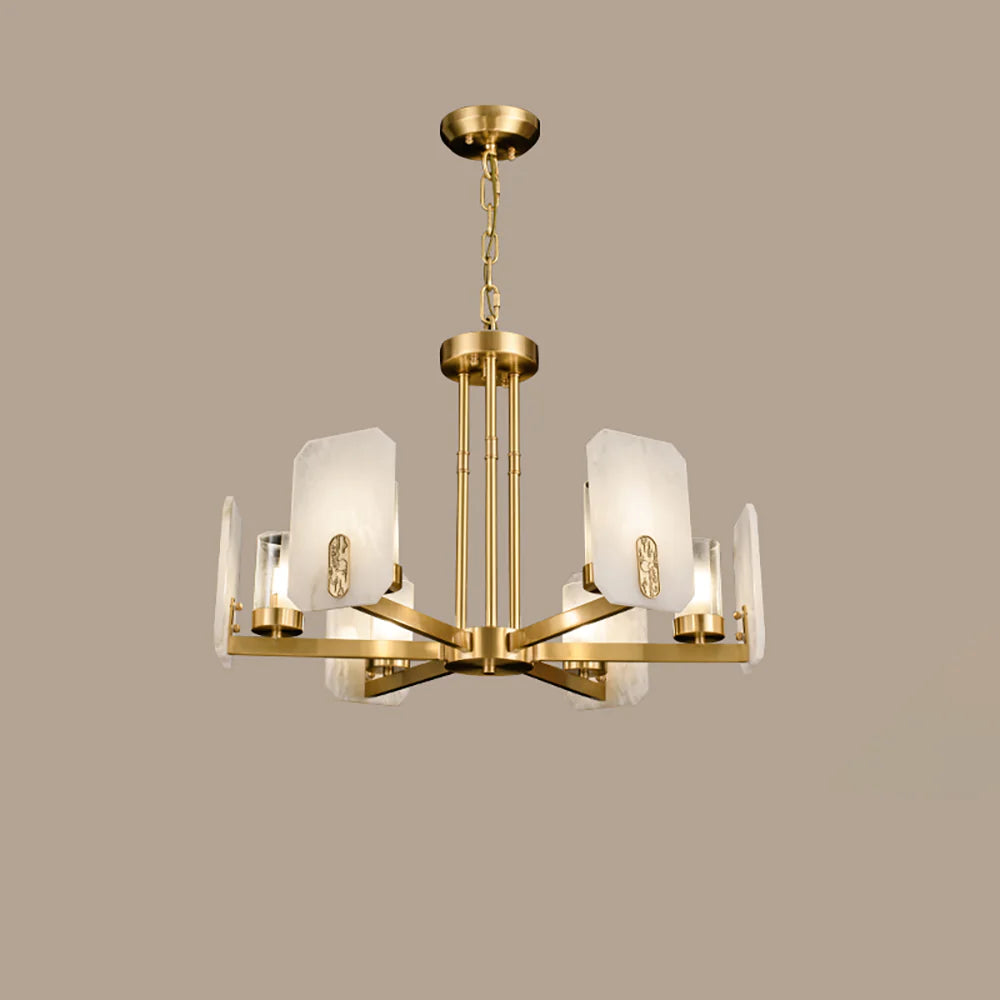 Luxury Copper Marble Chandelier - Nuvé