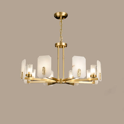 Luxury Copper Marble Chandelier - Nuvé