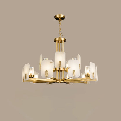 Luxury Copper Marble Chandelier - Nuvé