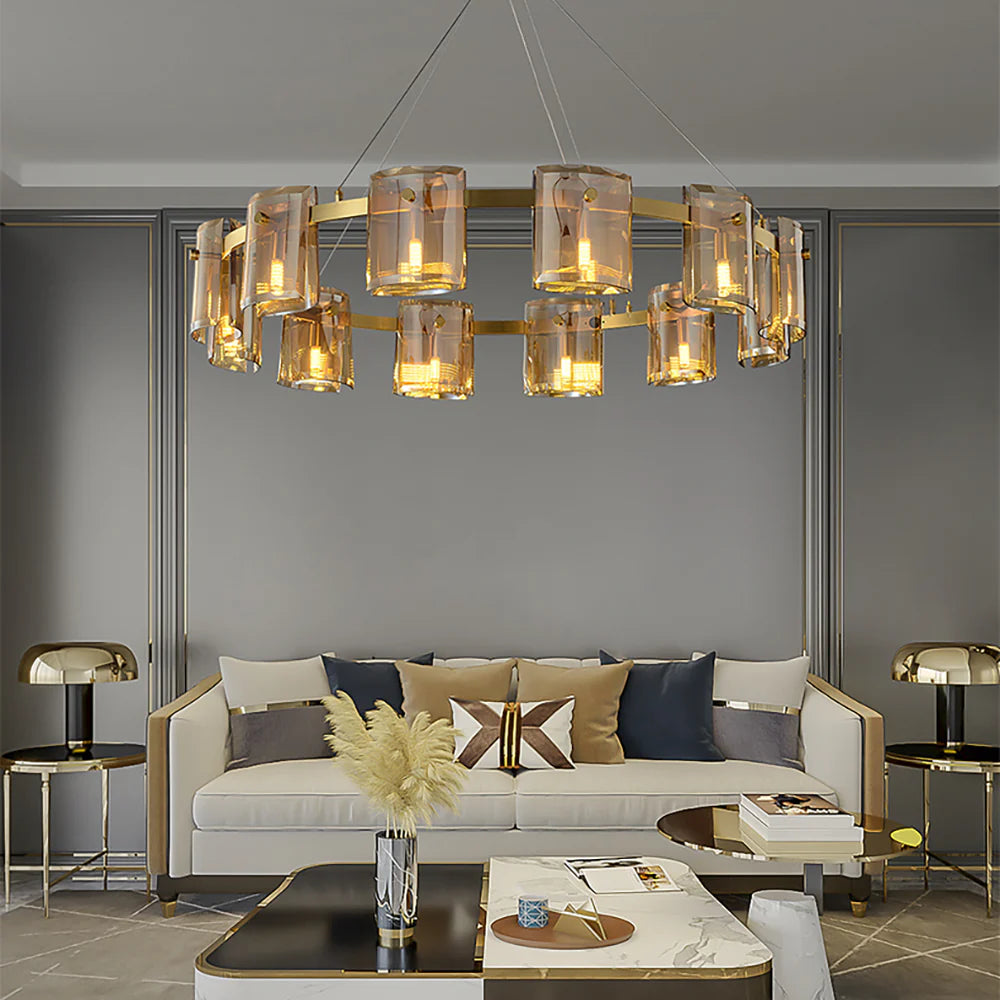 Modern Corlota Glass Chandelier - Nuvé