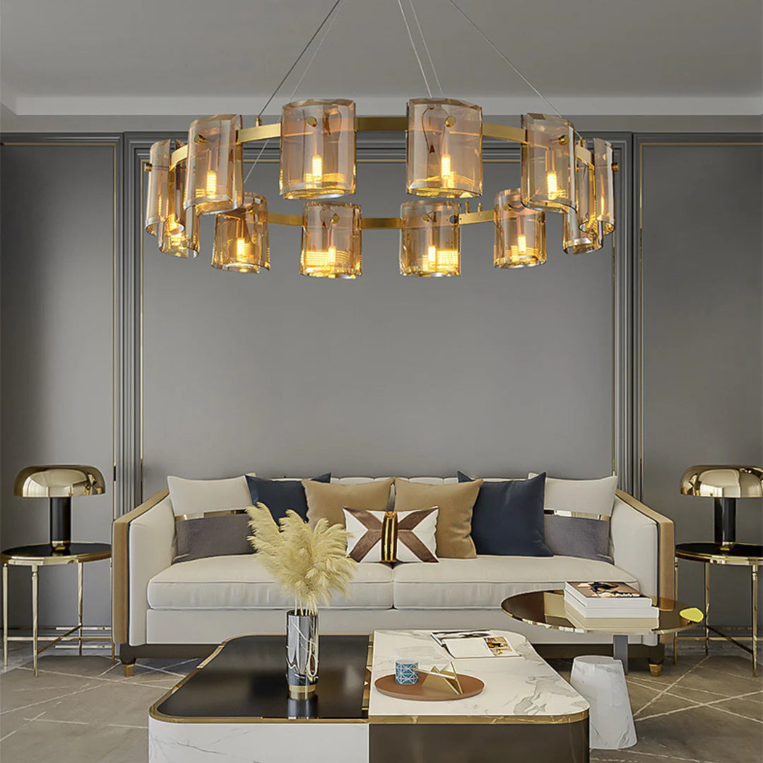 Modern Corlota Glass Chandelier - Nuvé