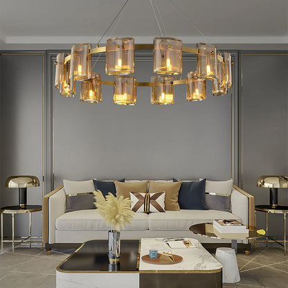Modern Corlota Glass Chandelier - Nuvé