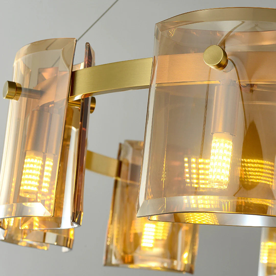 Modern Corlota Glass Chandelier - Nuvé